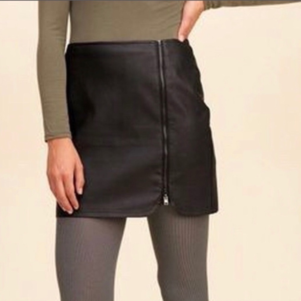 Hollister Faux Leather Mini Skirt Size 0